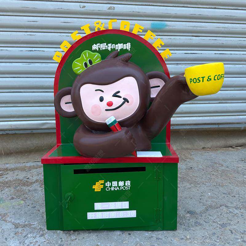 户外大型美陈玻璃钢卡通雕塑定制树脂摆件3D打印ip公仔吉祥物模型