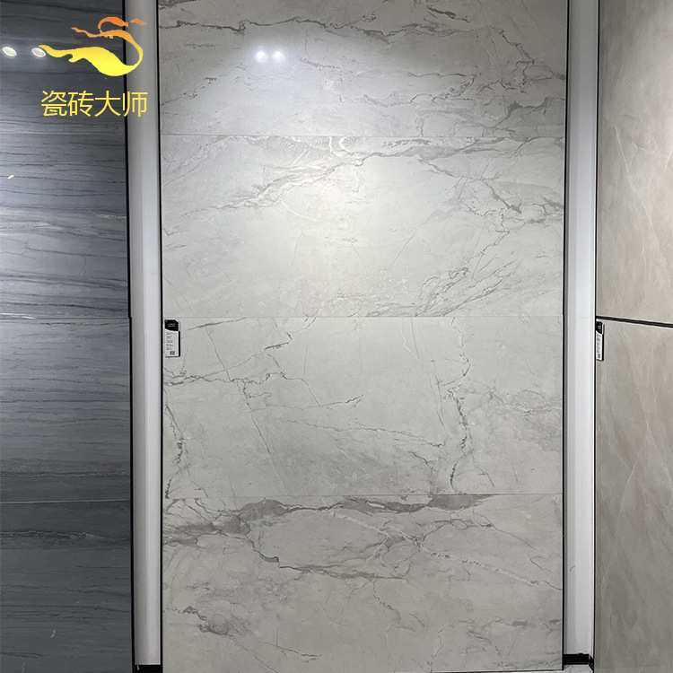 佛山瓷砖通体大理石卢瓦尔浅灰客厅防滑地砖750x1500厨卫阳台