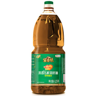 中粮福临门家乡味低芥酸压榨浓香菜籽油1.5L 700ml年货家用