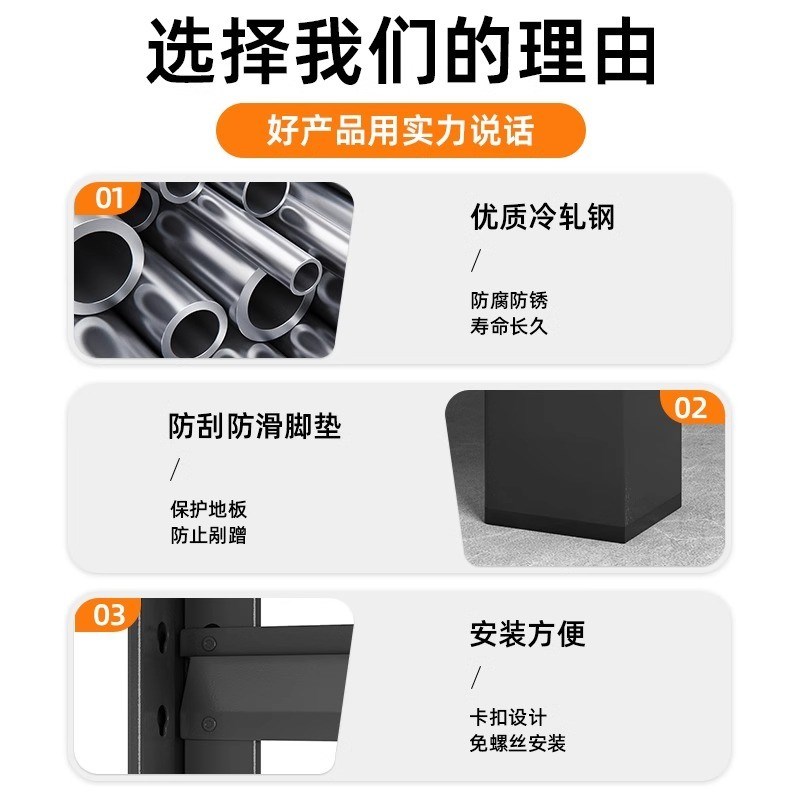 世沃住宅家具家用厨房置物架落地多层收纳架约储物架杂物整理架