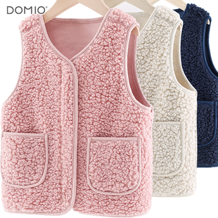 女童马甲春秋新款儿童背心男童马夹中大童内搭外穿冬加绒坎肩童装