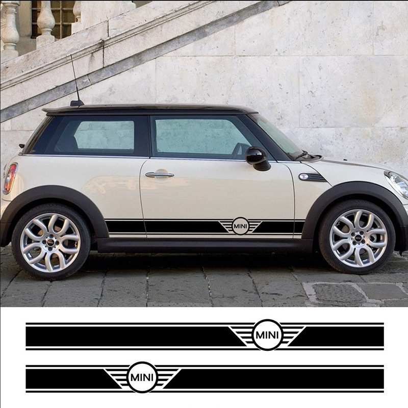 适用于宝马mini Cooper R56R57R50R61R60F55F56侧裙车门贴纸A151