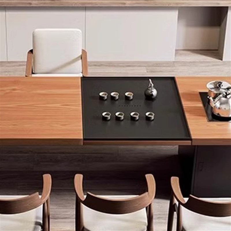 新中式实木茶桌椅组合现代简约禅意茶室泡茶台办公室X接待茶几茶