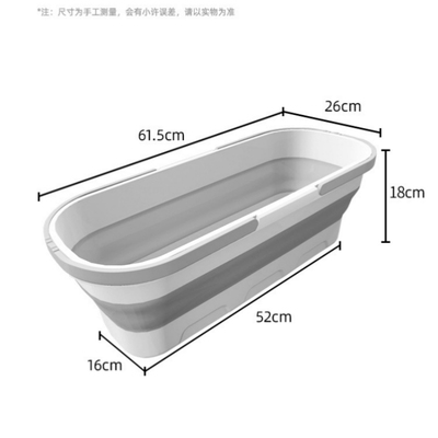 拖把桶长方形加长加厚墩布平y板大号家用拖地桶免手洗平板拖把桶