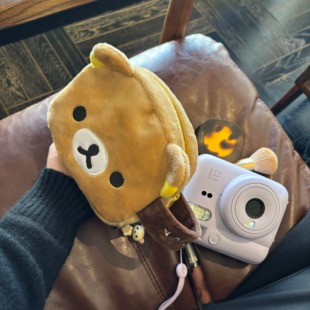 轻松熊拍立得保护套可爱富士mini12防摔相机包11便携手提收纳包