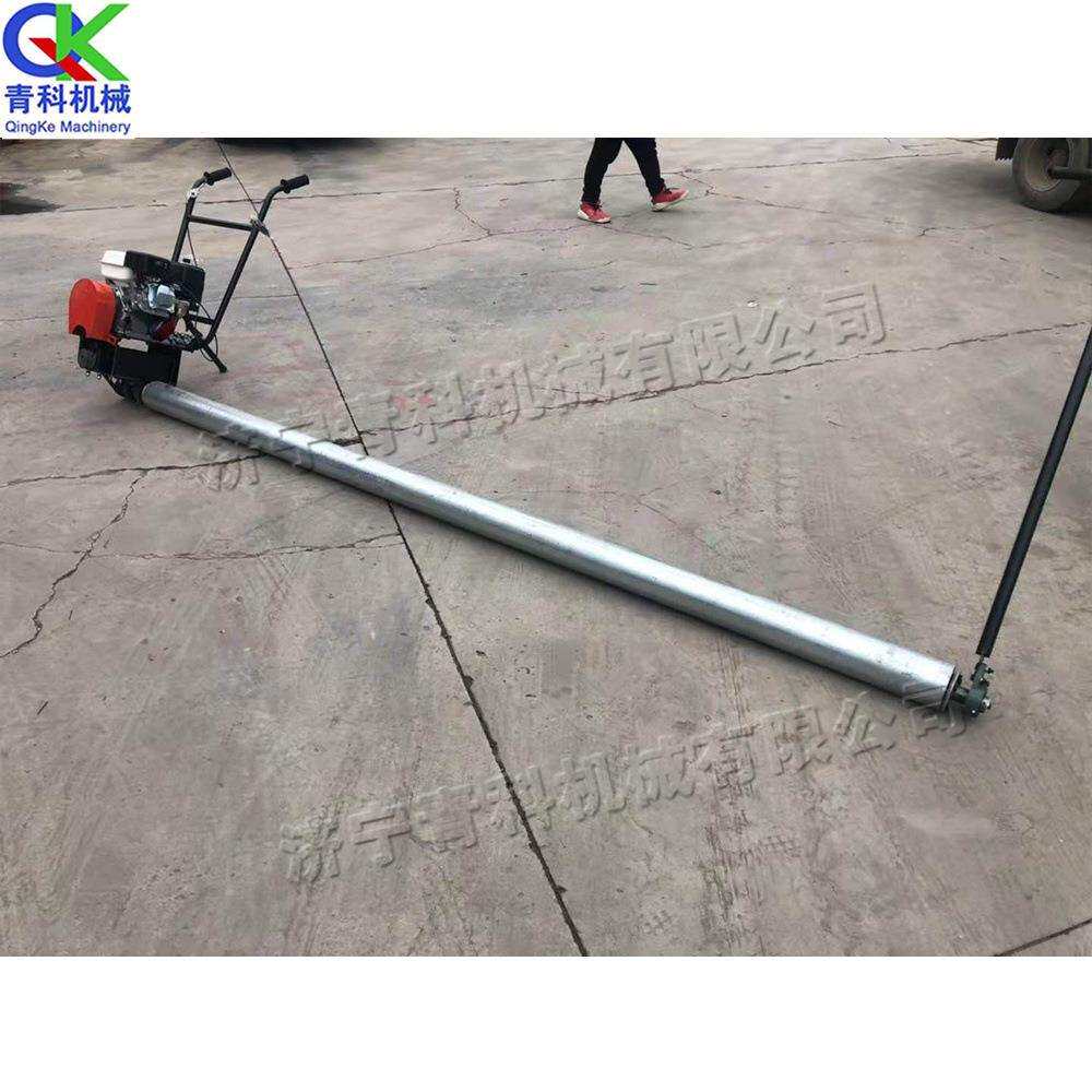 电动混凝土整平机 小型振动梁机械设备 滚筒式单轴路面压平机