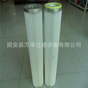 万泽现货供应开山钻井机除尘滤芯 使用覆膜滤材粉尘滤筒滤芯
