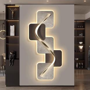 入户玄关画轻奢客厅装 饰画现代简约led灯光画走廊楼梯间玄关挂画