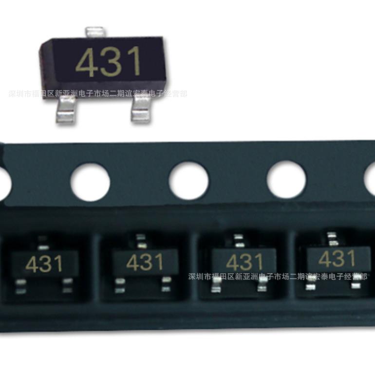 贴片三极管TL431 431 丝印431 SOT-23 0.5% 稳压三极管