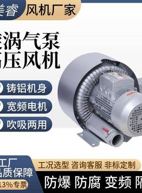 双段式离心高压鼓风机RB-52S抽真空气体输送循环防爆直连旋涡气泵
