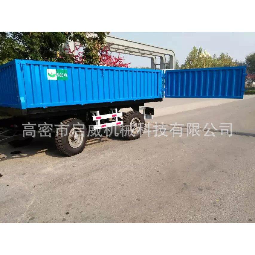 厂家供应8吨自卸拖车左右侧翻农用挂车出口型农用拖车
