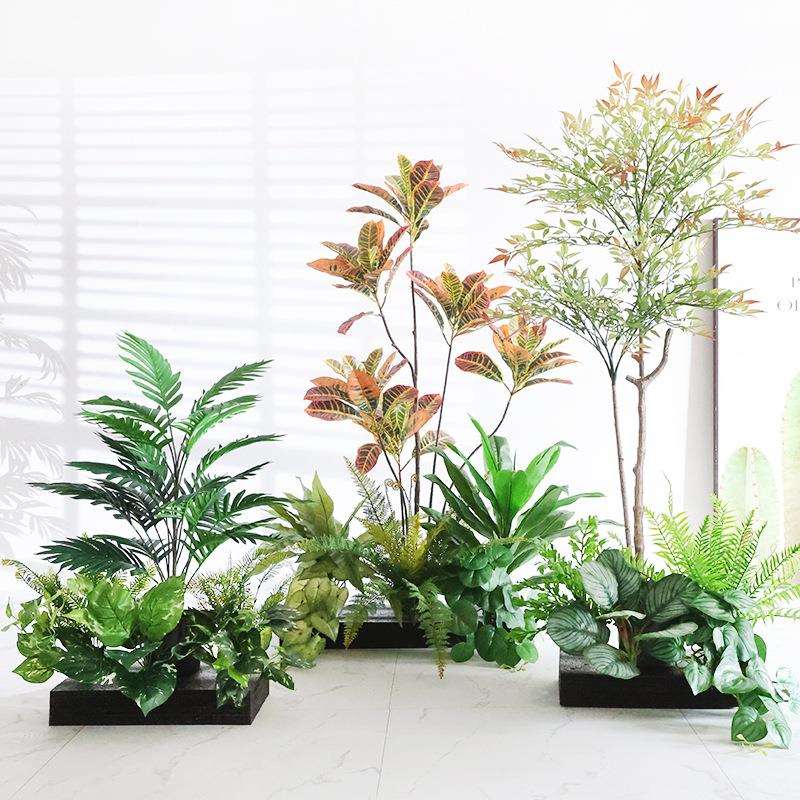仿真花假花摆设阳台围栏栅栏户外花箱仿真花组合假绿植造景装饰树