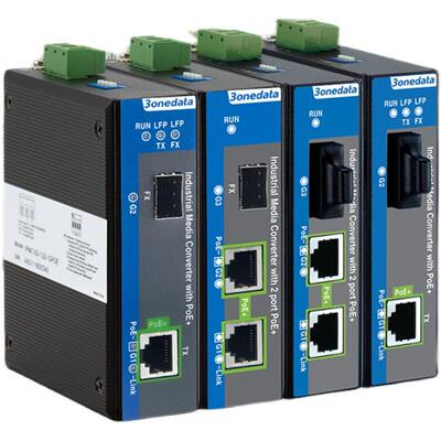 三旺 IPMC100-1GS-1GPOE 11000M PoE/PoE转 1路千兆SFP 3onedata