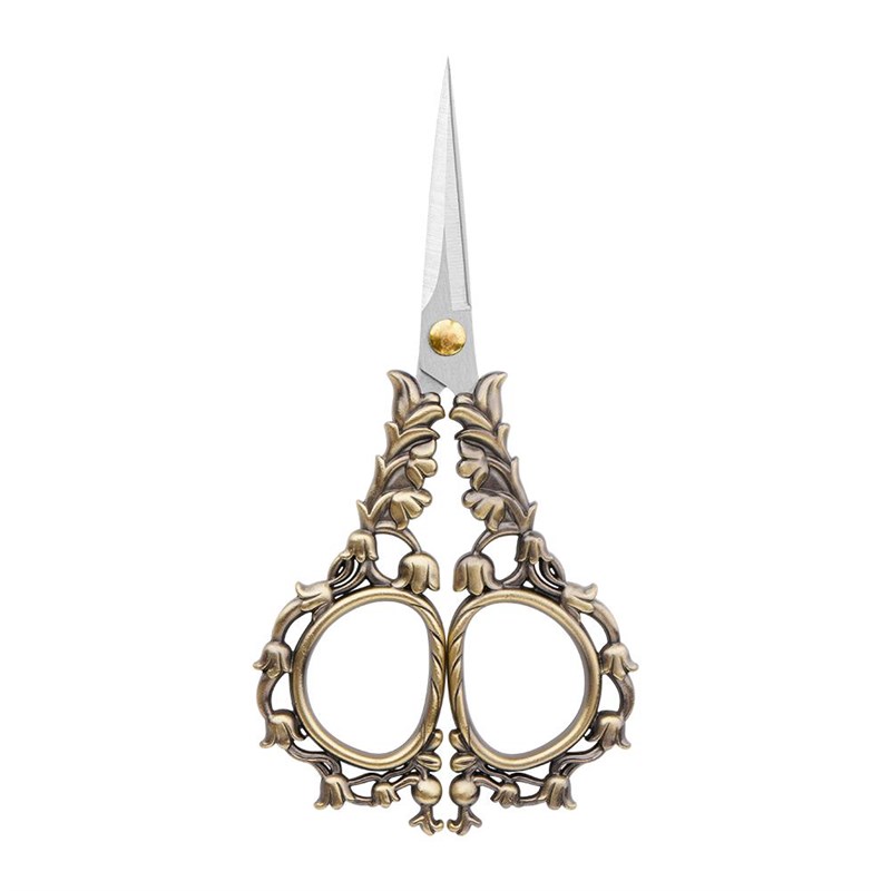 【剪纸专用】复古刺绣剪子家用小剪刀手工剪纸小S剪刀学生剪线头