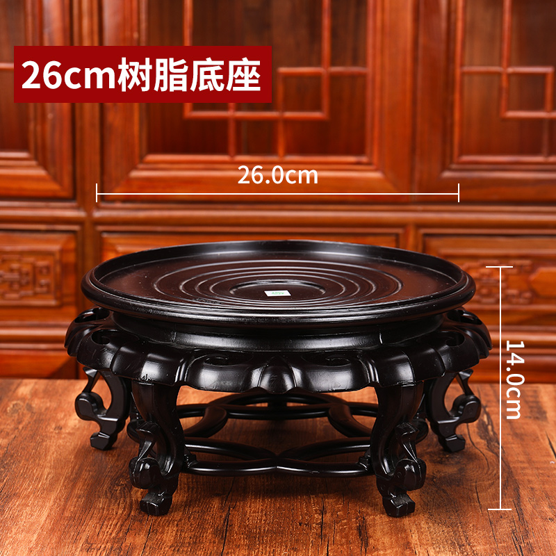 泡酒瓶专用直径20cm25cm30Acm木底座大号玻璃瓶陈皮储存罐底托盘