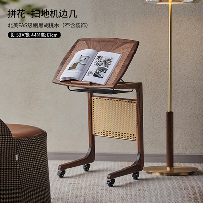 扫地机器人置物架可移动边几实木云E鲸基站收纳柜沙发边柜小边桌