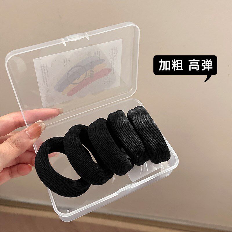 5根装~加粗高弹力不伤发圈头绳女2023L新款橡皮筋女扎头复古皮套