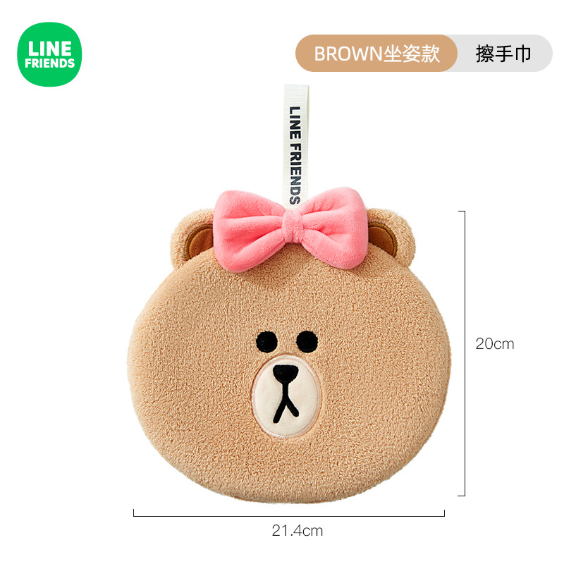 可爱擦手巾厨房擦手毛巾吸v水不掉毛加厚手布化妆室挂式洗手方巾