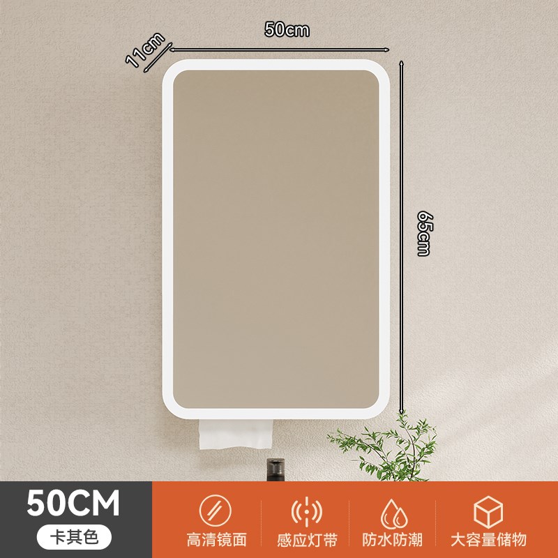 智能浴室镜柜单独挂墙式卫生间浴室E镜洗手间镜子置物架收纳储物