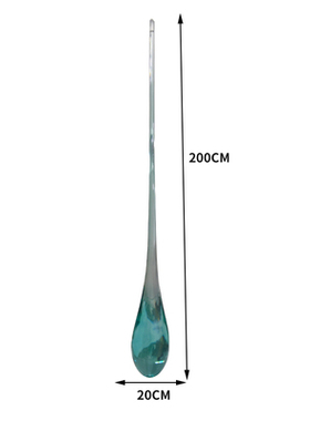 酒店大堂售楼处透明m树脂水滴吊饰摆件创意水纹雕塑落地装饰品定