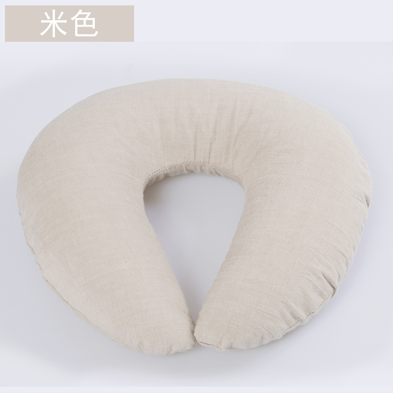 u型枕颈椎护颈枕蚕沙荞麦壳U形枕头汽车飞机旅行枕午Y睡午休脖子