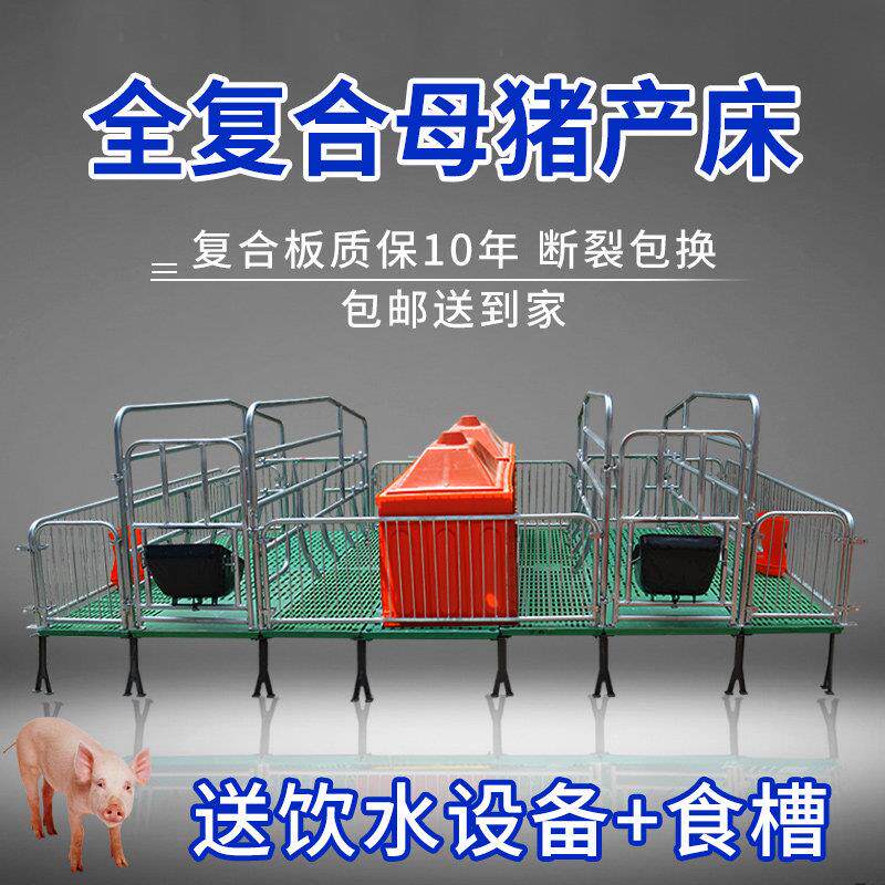 母猪产床猪定位栏限位栏复合保育两用分娩床养猪双体产保一体设备