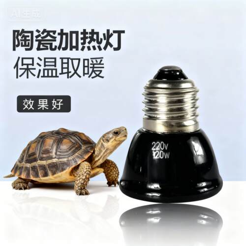 迷你陶瓷灯保温取暖爬虫加热灯加温发热陆龟宠物远红外保温灯