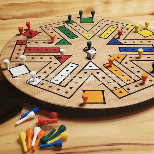 Fast Track Board Game快车道四人六人棋盘游戏飞行棋木质工艺品
