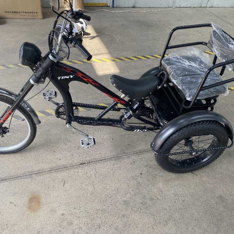 新款脚踏三轮自行车锂电池铝合金电动三轮助力车代步车厂家
