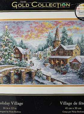 8783 Dimensions Gold Counted Cross Stitch: Holiday Village,