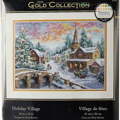 8783 Dimensions Gold Counted Cross Stitch: Holiday Village,