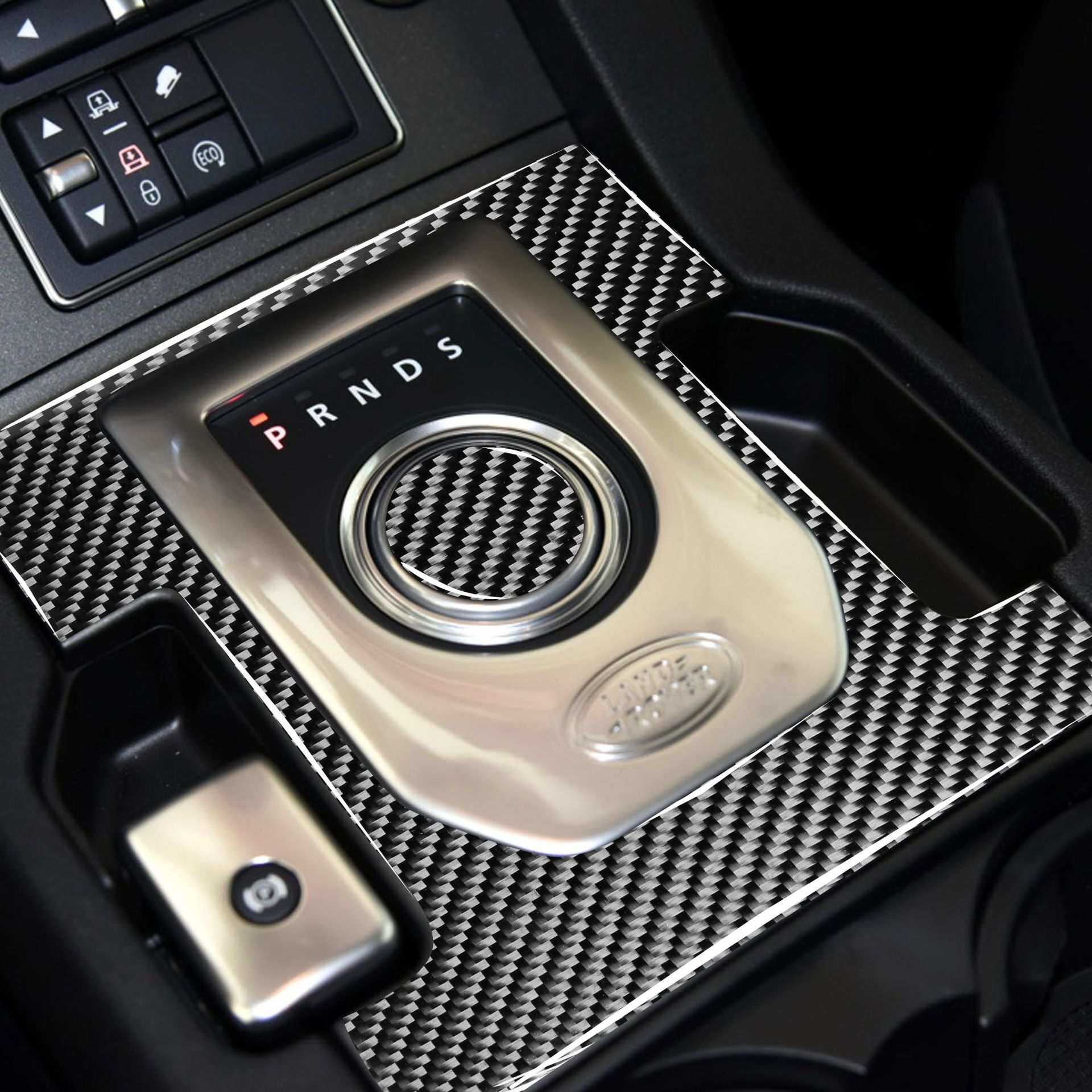 适用于路虎发现4VB中控排档换档变速面板框碳纤维贴纸内饰汽配