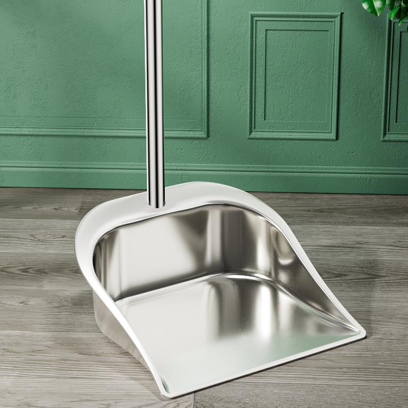 不锈钢簸箕扫把组合扫斗单个撮子垃圾铲加厚撮箕加长硬毛扫把套装