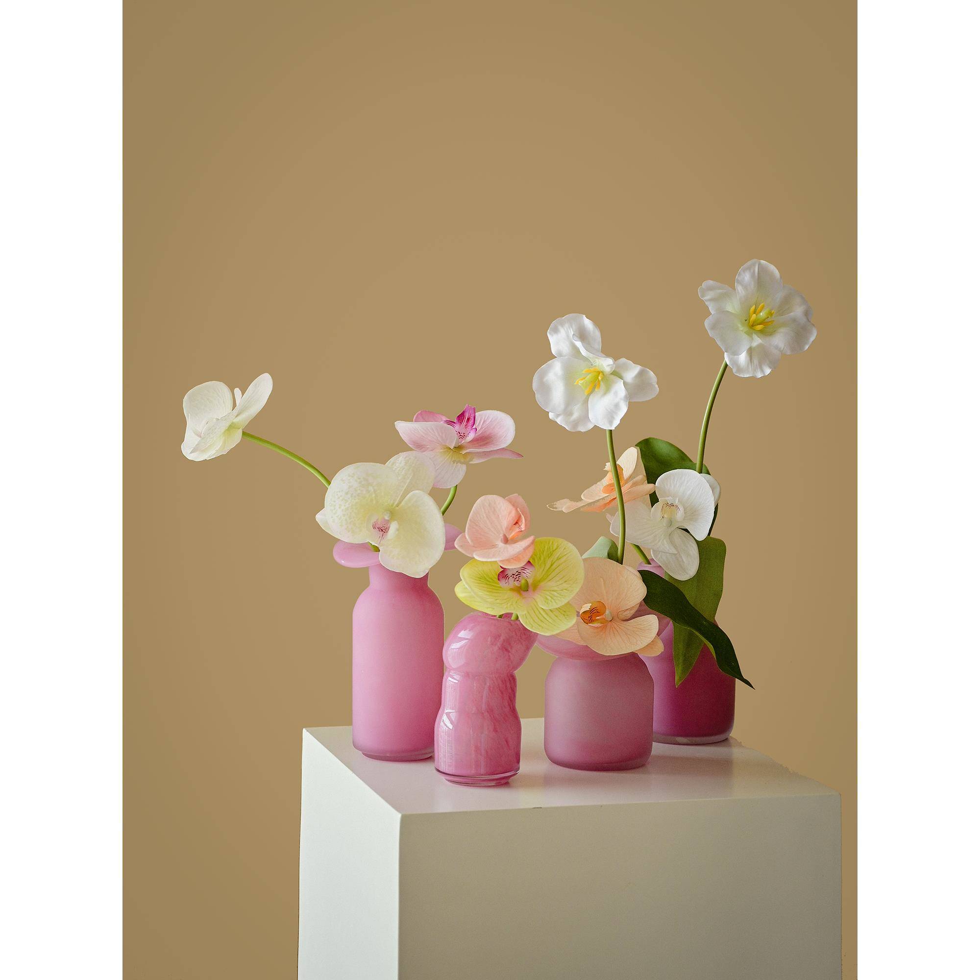 多巴胺色系INS餐桌摆件花器花瓶家居软装饰品样板间空间花艺饰品