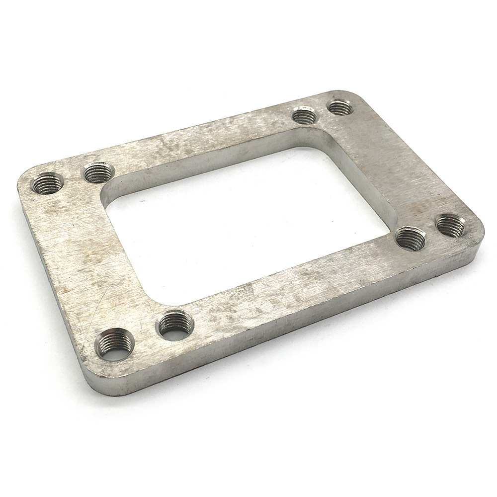 汽车配件 涡轮歧管法兰不锈钢接头T6至T4不可分割排气管8个孔