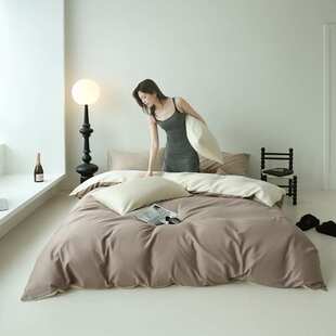 北欧轻奢60支纯棉长绒棉四件套 春夏四季款全棉床单被套床笠床品4