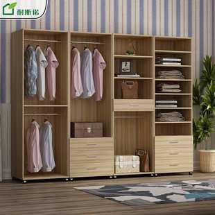 北京源头家具厂定制开放式简约时尚衣柜衣帽间 整体卧室衣柜鞋柜