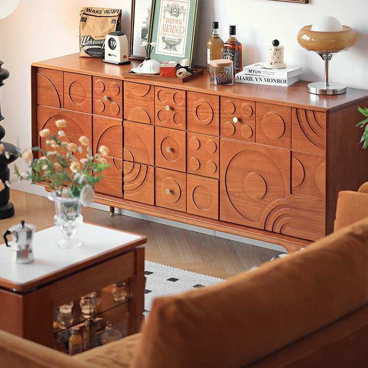 黄杨木复古实木雕花双门斗柜三抽餐边柜中古卧室储藏收纳床尾柜子,模玩/动漫/周边/娃圈三坑/桌游,模型制作工具/辅料耗材,淘宝优惠券,粉丝福利购,淘宝优惠卷