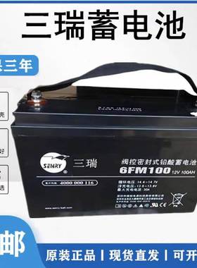 SENRY三瑞免维护蓄电池6FM65-X 通信UPS电源电池12V65AH铅酸蓄电