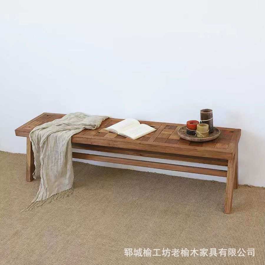 老榆木换鞋凳家用客厅吃饭凳子榆木家具长条凳做旧进门换鞋凳,模玩/动漫/周边/娃圈三坑/桌游,模型制作工具/辅料耗材,淘宝优惠券,粉丝福利购,淘宝优惠卷