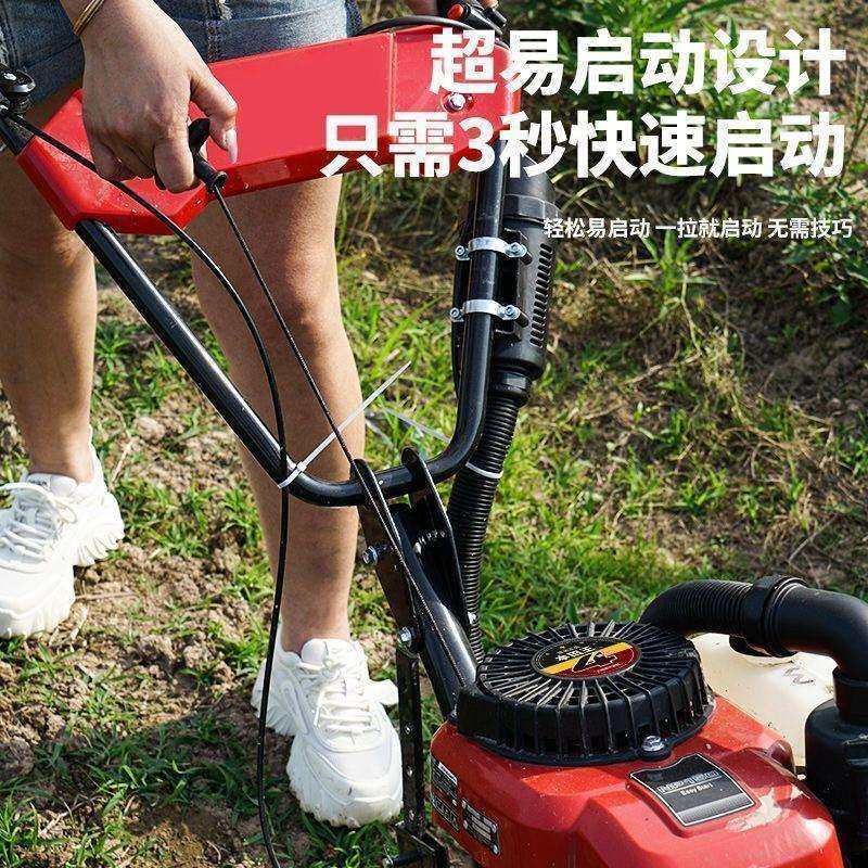 25年微耕机新款汽油家用四冲程松土水田锄草开沟机翻地开荒旋耕机