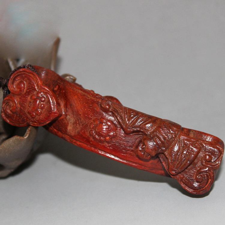 印度小叶紫檀如意手把件 小叶紫檀摆件 工艺摆件