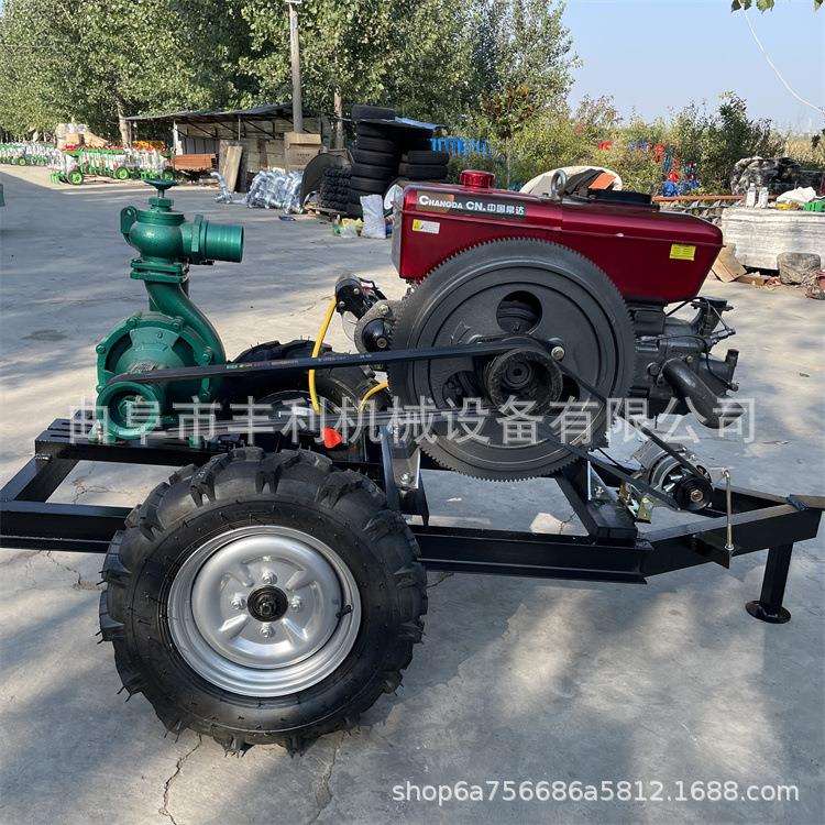 18马力柴油机带小高扬程泵 8寸10寸浇地柴油水泵 工程排水抽水机