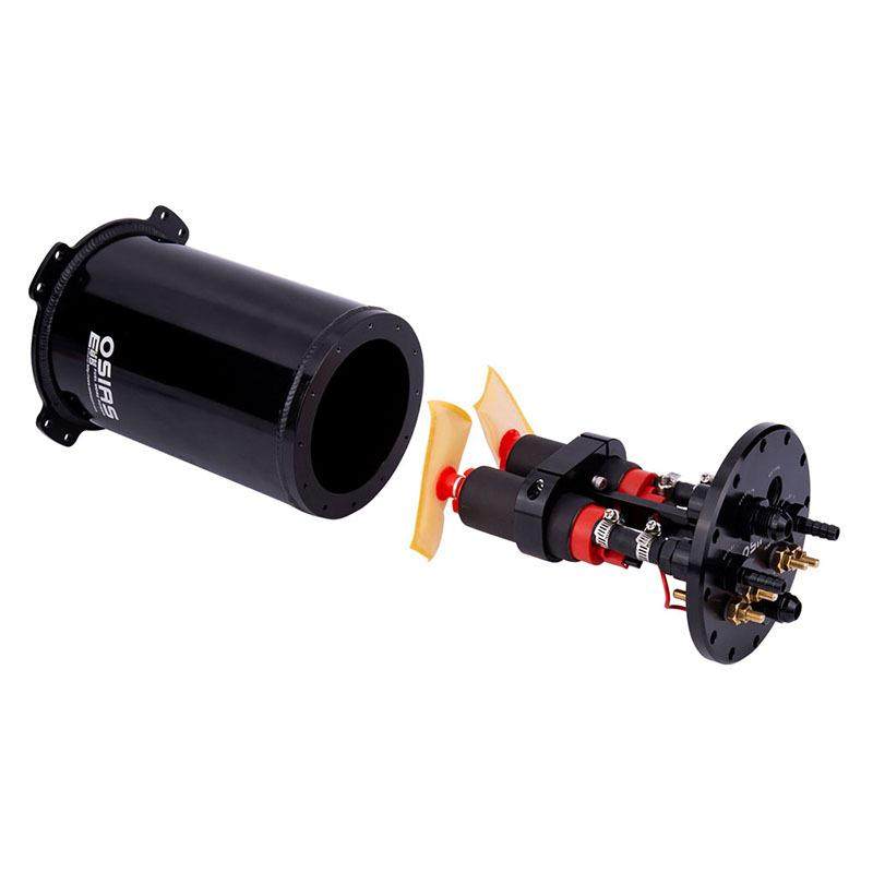 OSIAS燃油稳压箱2.8升或2.6升用于双39-40毫米泵8AN端口副油箱