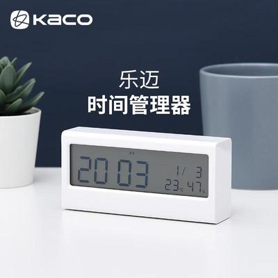 KACO乐迈智能电子闹钟创意儿童学生用夜光大屏幕大数字温湿度显示