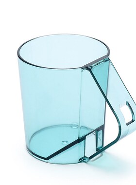创意倒置沥水漱口杯家用透明塑料杯简约儿童杯子情侣收纳刷牙杯粉