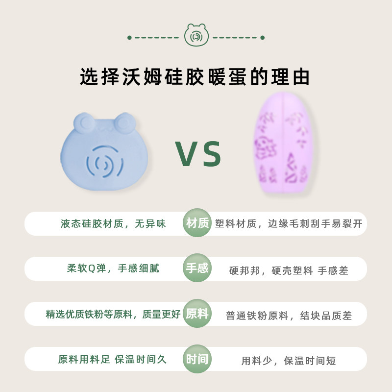 卡通自发热暖蛋暖手蛋替换芯学生手握暖宝宝随身迷你便携式暖手宝