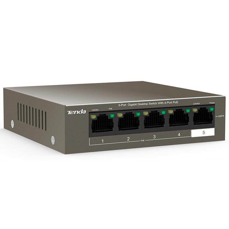 腾达（Tenda）TEG1105P-4-63W5口千兆4口POE供电交换机即插即