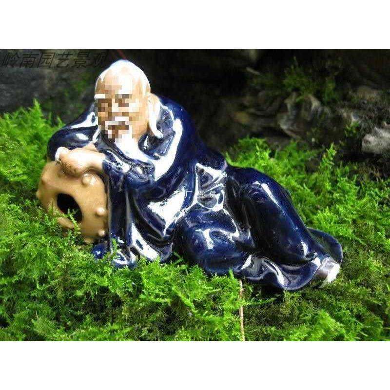 吸水石摆件家居装饰庭院假山盆景水族鱼缸流水陶瓷李白卧,鲜花速递/花卉仿真/绿植园艺,其它园艺用品,淘宝优惠券,粉丝福利购,淘宝优惠卷