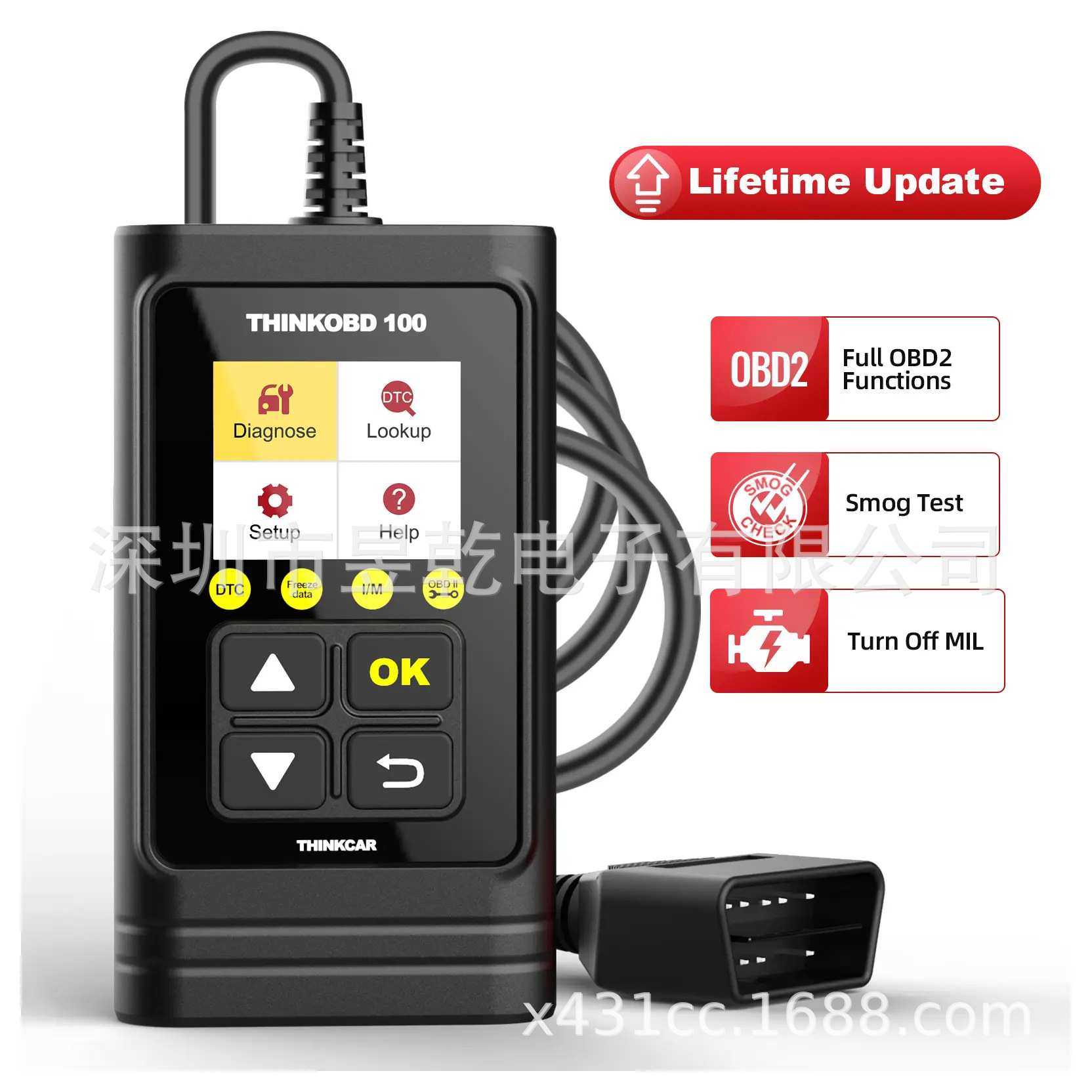 THINKOBD 100 OBD2 Car Check Engine Fault Code Scanner Tool